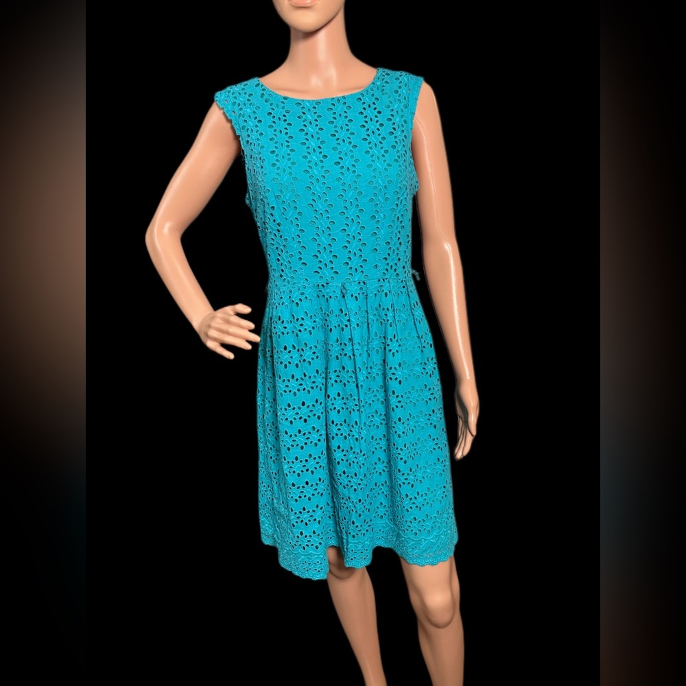 Rabbit Rabbit Rabbit Blue Pleated A-Line Mini Dress